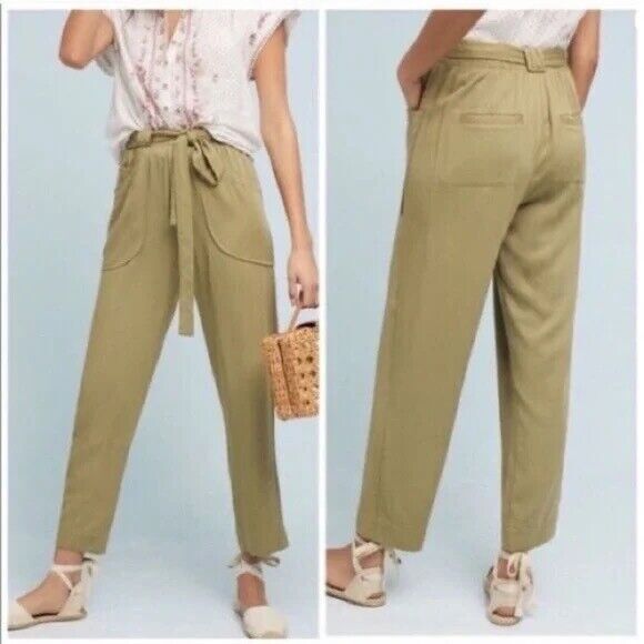 Dolan Womens Left Coast Collection Anthropologie Medium Jogger Pants Green - Picture 1 of 7